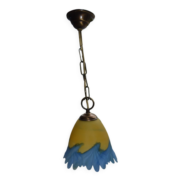 Ancienne lampe pâte de verre