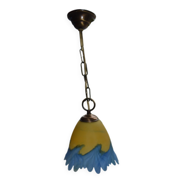 Ancienne lampe pâte de verre