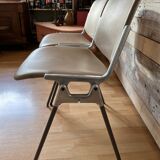 Pair of stackable chairs by Giancarlo Piretti for Castelli