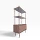 Étagère verticale vintage / présentoir à plusieurs niveaux / armoire