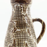 Brutalist pitcher of the Atelier du Vieux Moulin in enamelled earth of Vallauris
