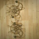 Pair of rope wall lights