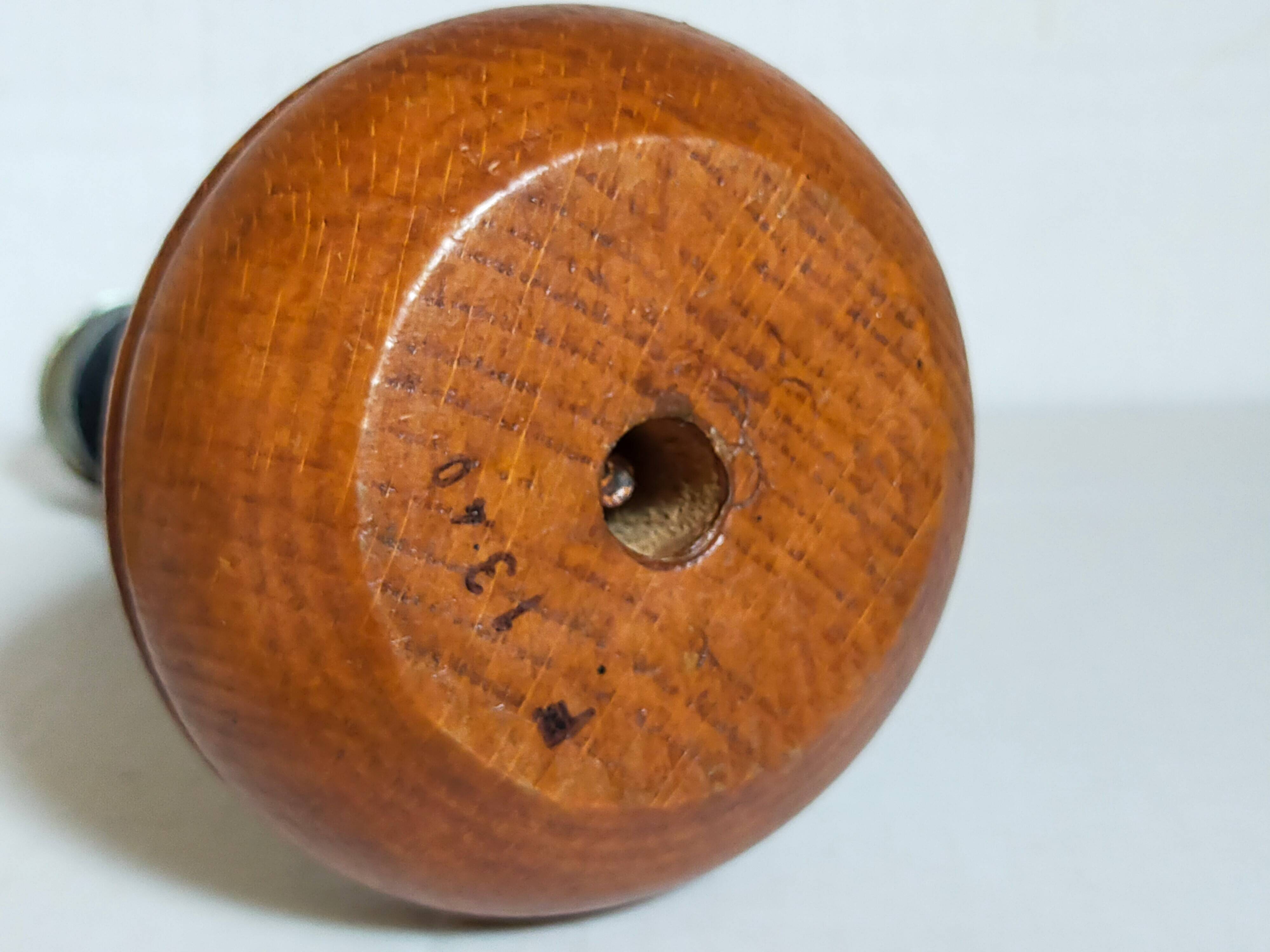 Duo of brutalist Art-popular candlesticks 50s