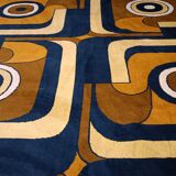 Tapis space age, années 70, couleur rare.