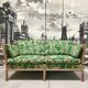 Convertible Two-Seater Sofa / Daybed in Bamboo Style, France 1960s
