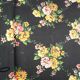 Folding chaise longue cous camp bed with flowers vintage brand Castel Joyeux