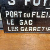 Sncf 19th cast iron plate