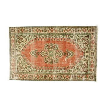Tapis vintage Anatolien fait main 242 cm x 150 cm