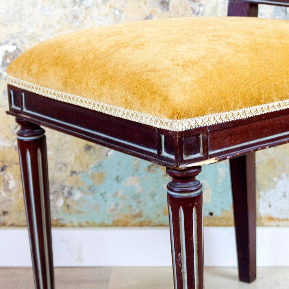 Set of Spanish Louis XVI Style Side Chairs, 1940s