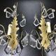 Pair of Wall Lamp Bronze And Crystal 1 Light