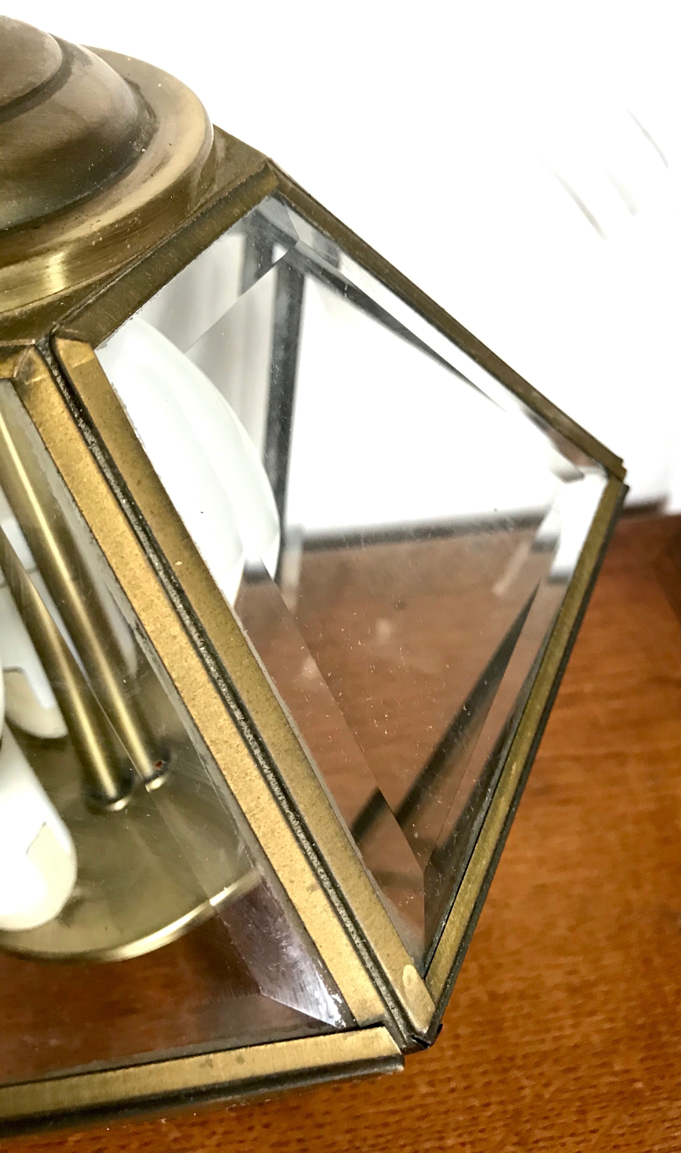 Vintage brass vestibule lantern