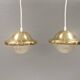 Two very beautiful and original ‘Bubi’ pendant lamps, Denmark, 1960s.
