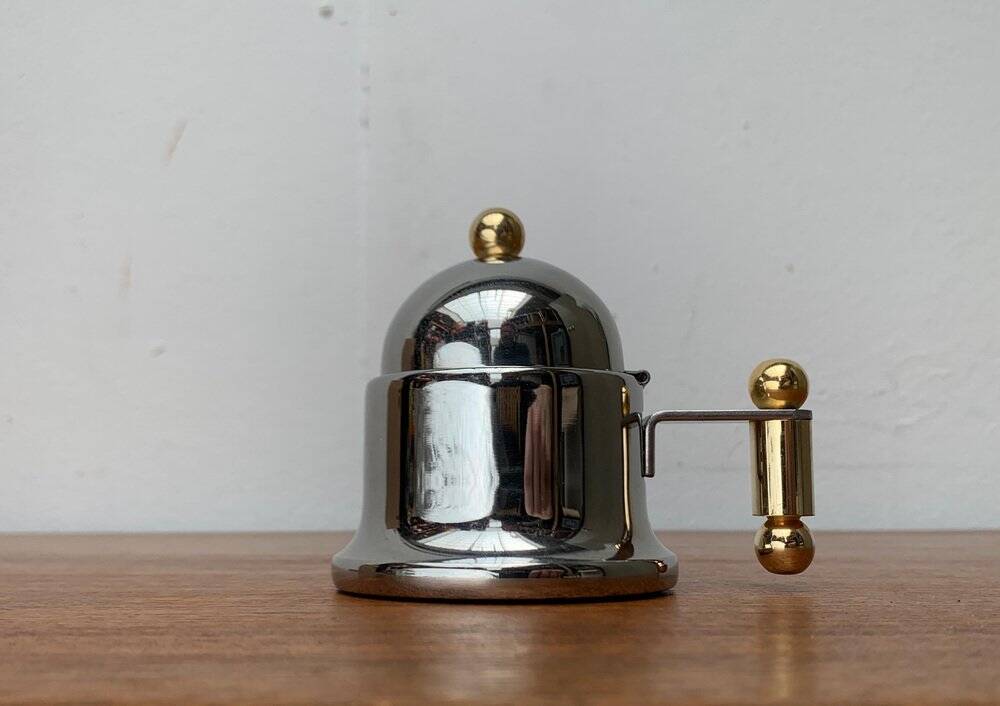 Sugar bowl from the Kontessa series, Italian postmodern design by Vev Vigano, 1980s.