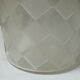 Diamond checkered crystal vase in depoli art deco glass