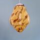 Art Deco suspension in marbled opaline, Scailmont, 1920-30