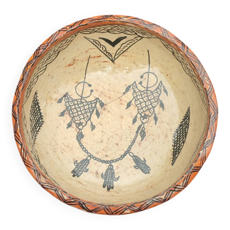 Old Berber craftsmanship salad bowl Kabylie Rif