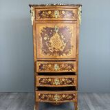 Louis XV marquetry secretary, Napoleon III period