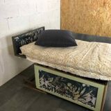 Vintage folding bed cabinet