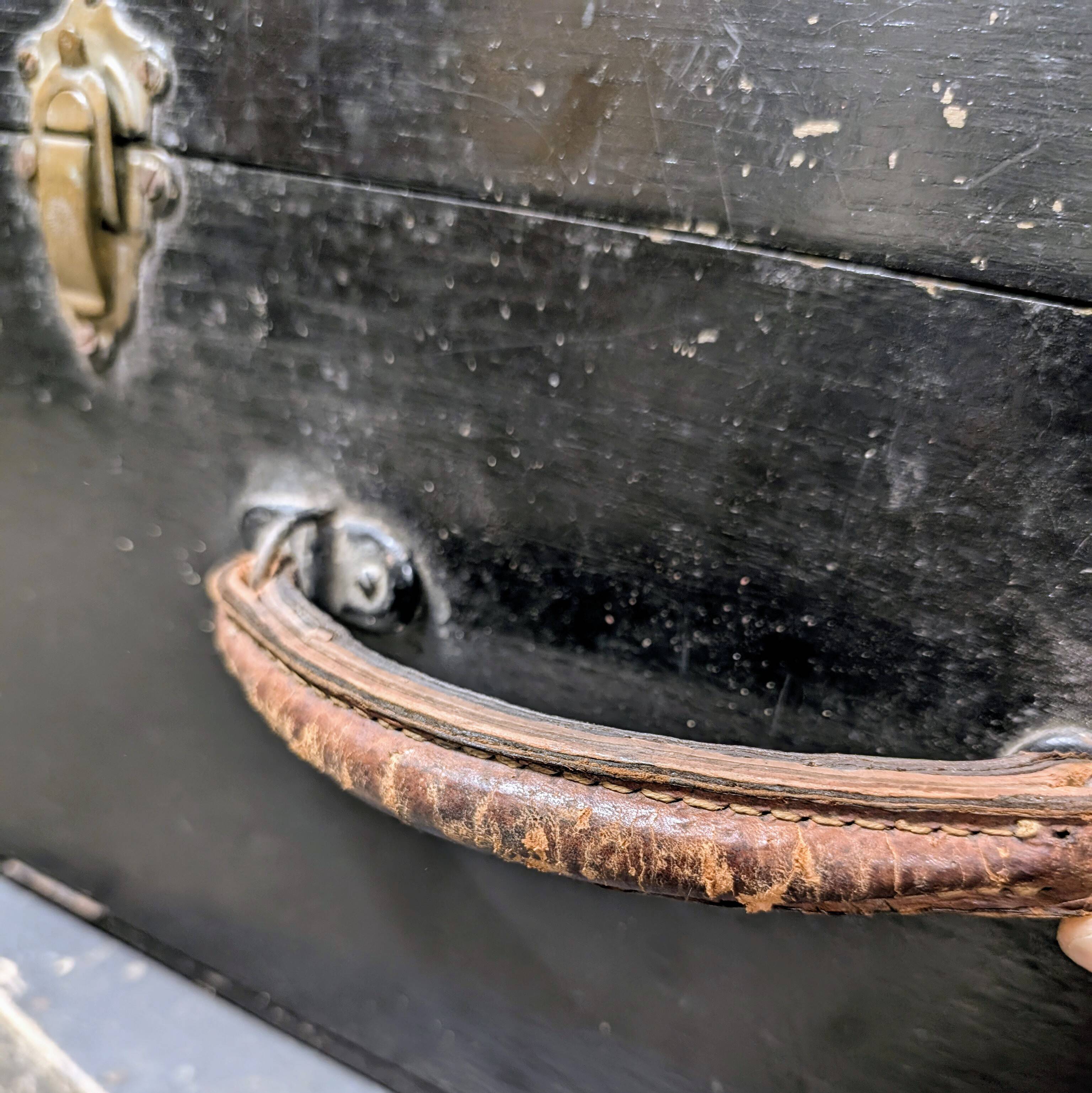 Vintage wooden suitcase