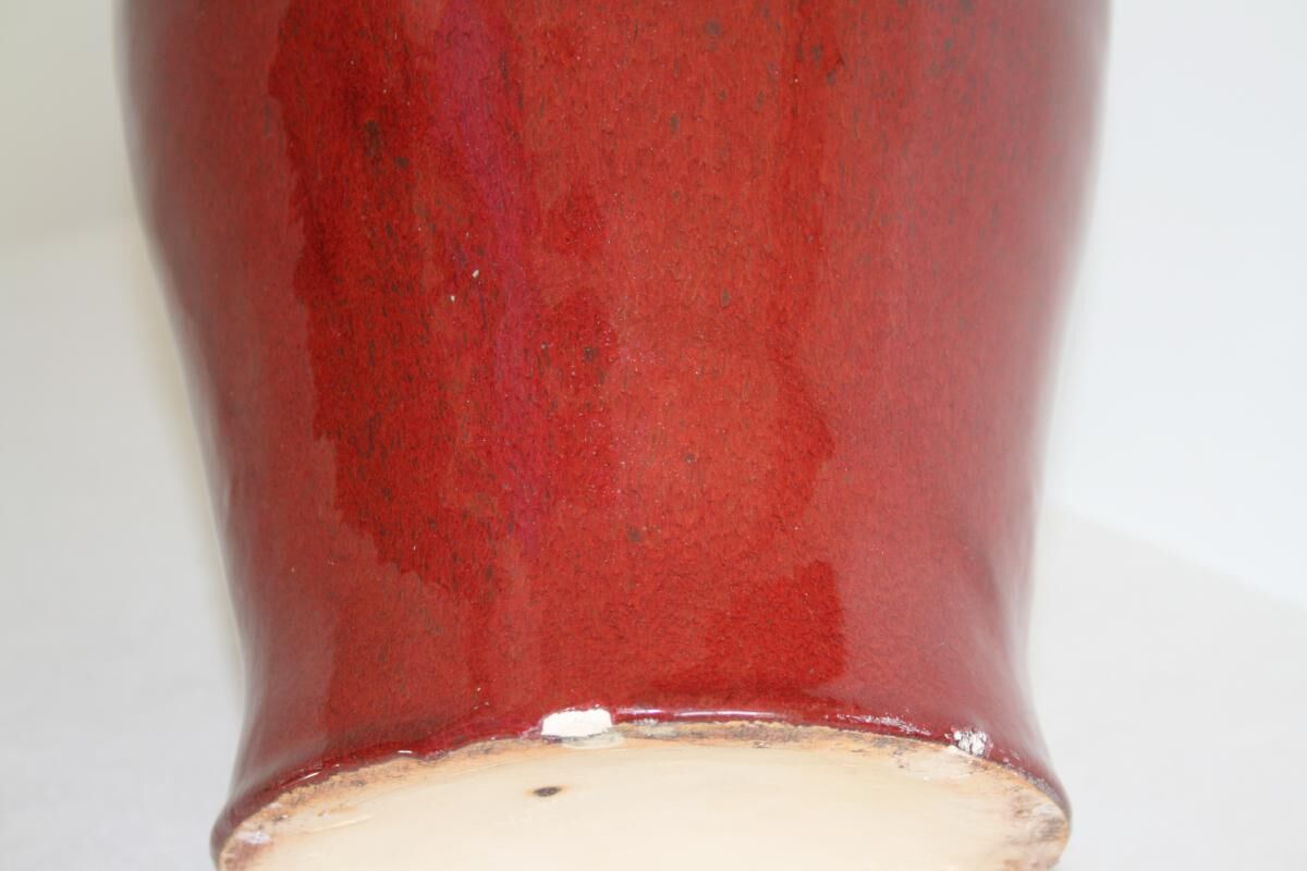 Red sandstone pot China 20th