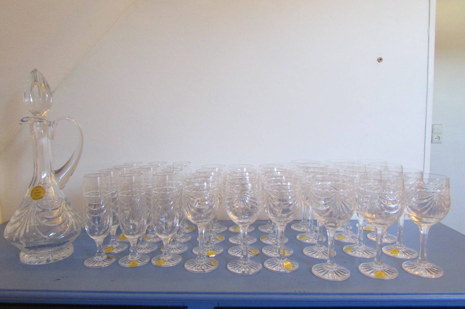 Crystal stemware set, 37 pieces, model: Gérard