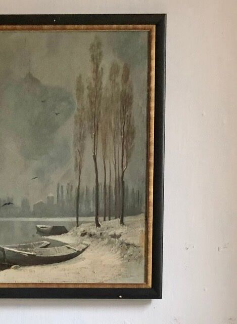 Painting XIXth framed