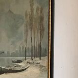 Painting XIXth framed