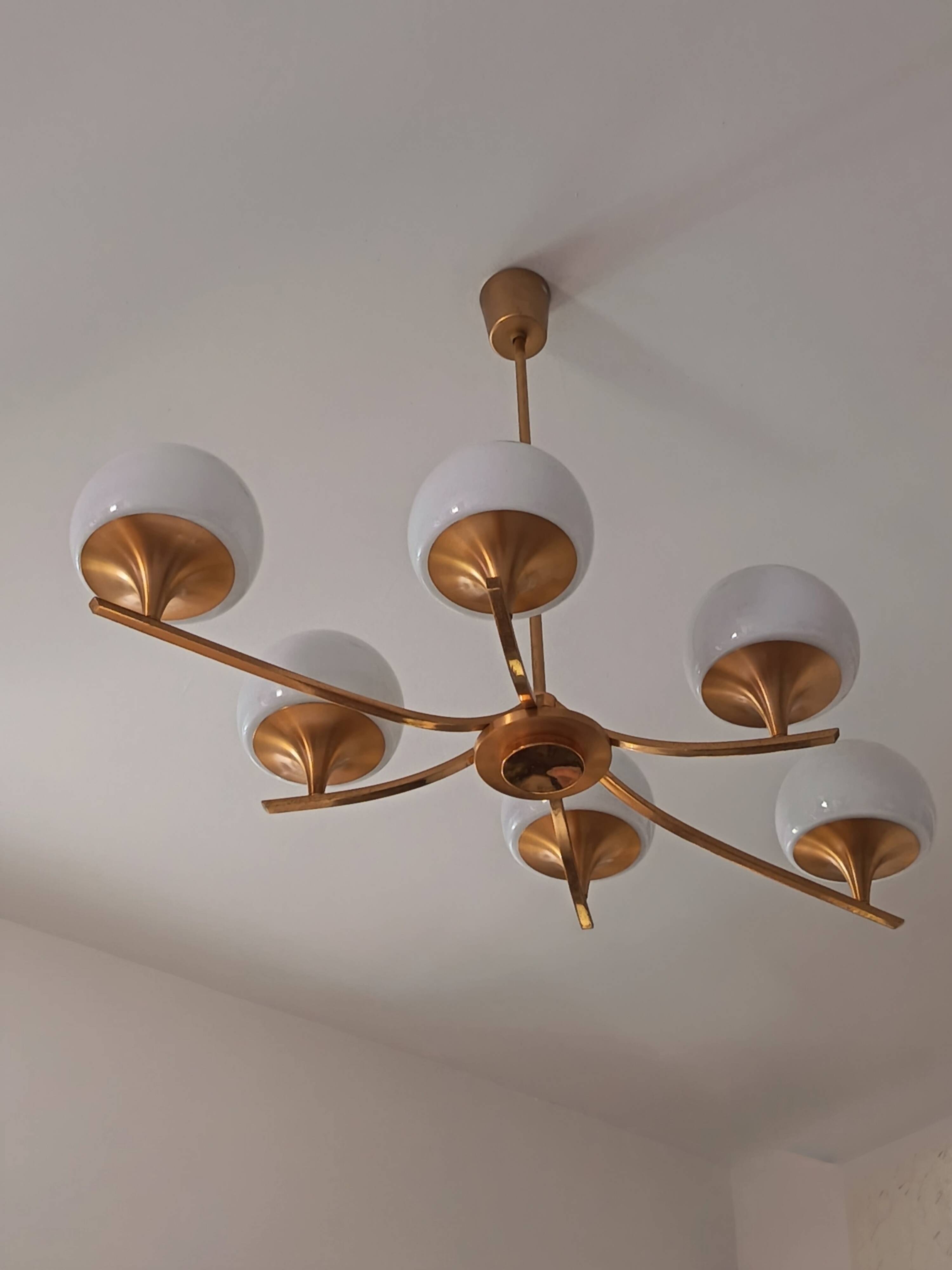 Chandelier par Gaetano Sciolari des années 1970