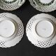 Suite of 4 plates in Meissen porcelain, Germany