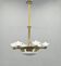 Art Deco chandelier with glass shade, Czechoslovakia, 1930s