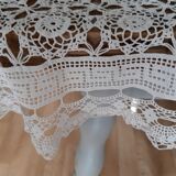 Old crocheted tablecloth