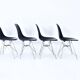 Set of 4 DSR Dining Chairs by Charles & Ray Eames for Herman Miller, 1970s