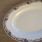 Set of two oval porcelain dishes