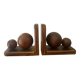 Paire de serres-livres boules