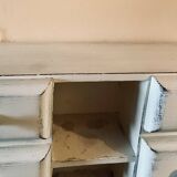 1950s shelf with off-white patina