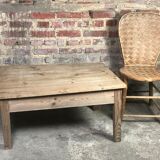 Coffee table in raw pichepin 1920