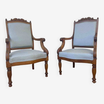 Pair armchairs