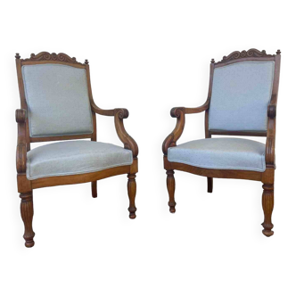 Pair armchairs