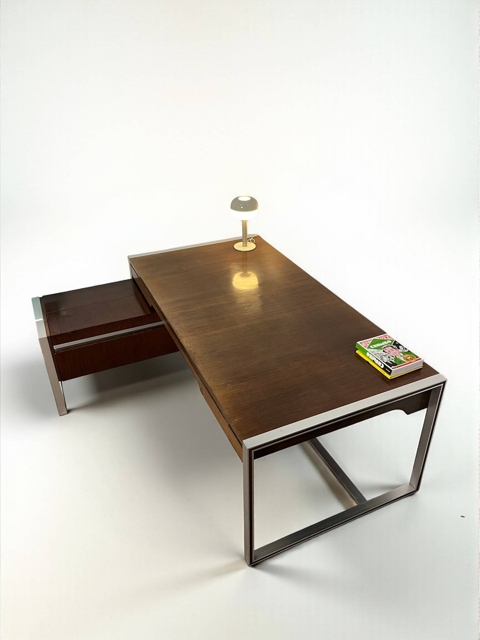 Minister's desk set + sideboard, Claude Gaillard for Ligne Roset, 1970
