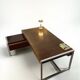 Minister's desk set + sideboard, Claude Gaillard for Ligne Roset, 1970