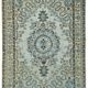 Overdyed Wool Vintage Handmade Carved Rug 170 cm x 297 cm