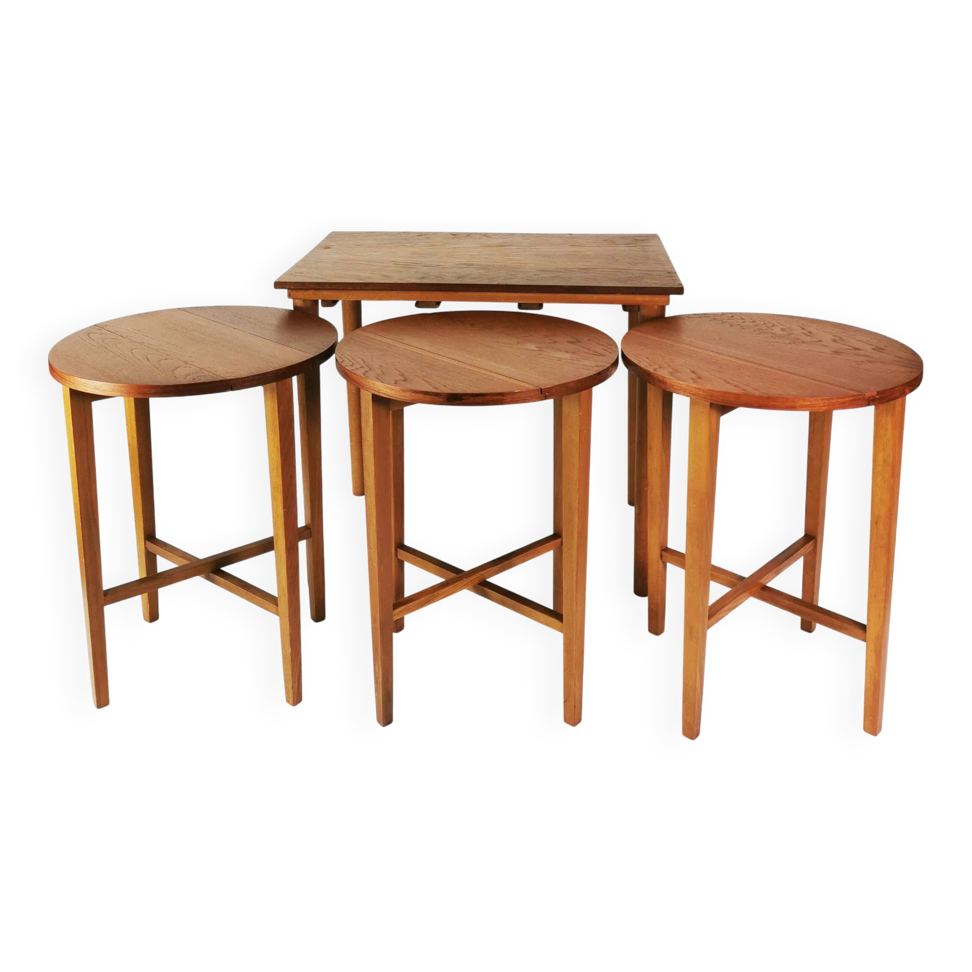 Mid Century Folding Tables, designed by P. Hundevad, Novy domov, Czechoslov