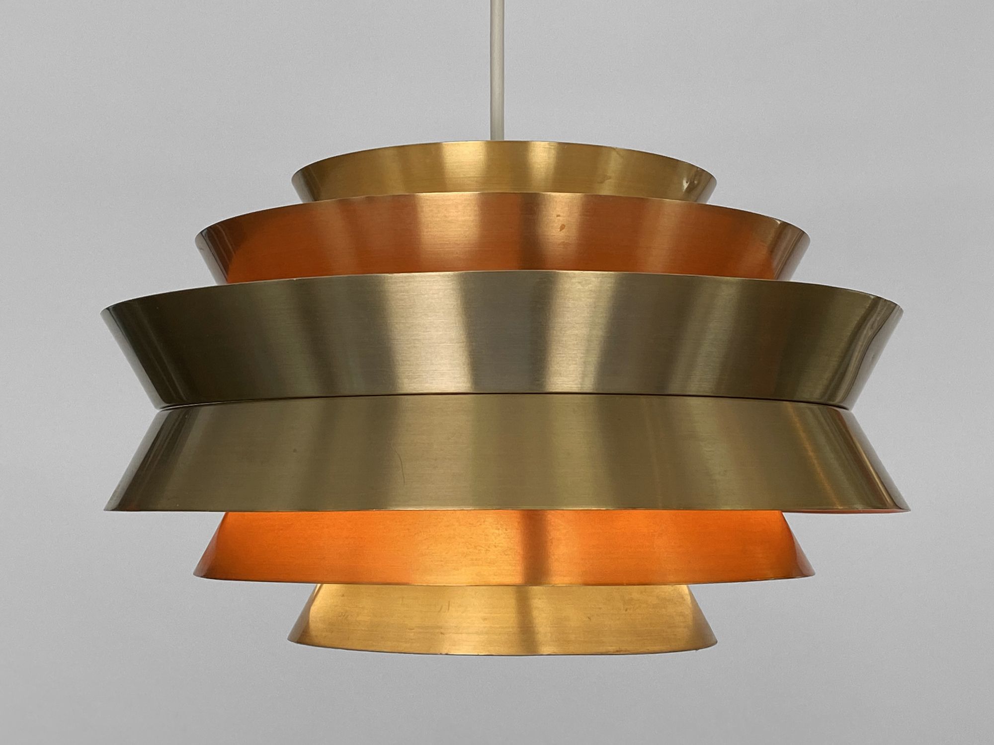 Pendant light "Trava" by Carl Thore for Granhaga Metallindustri. Sweden 1960s.