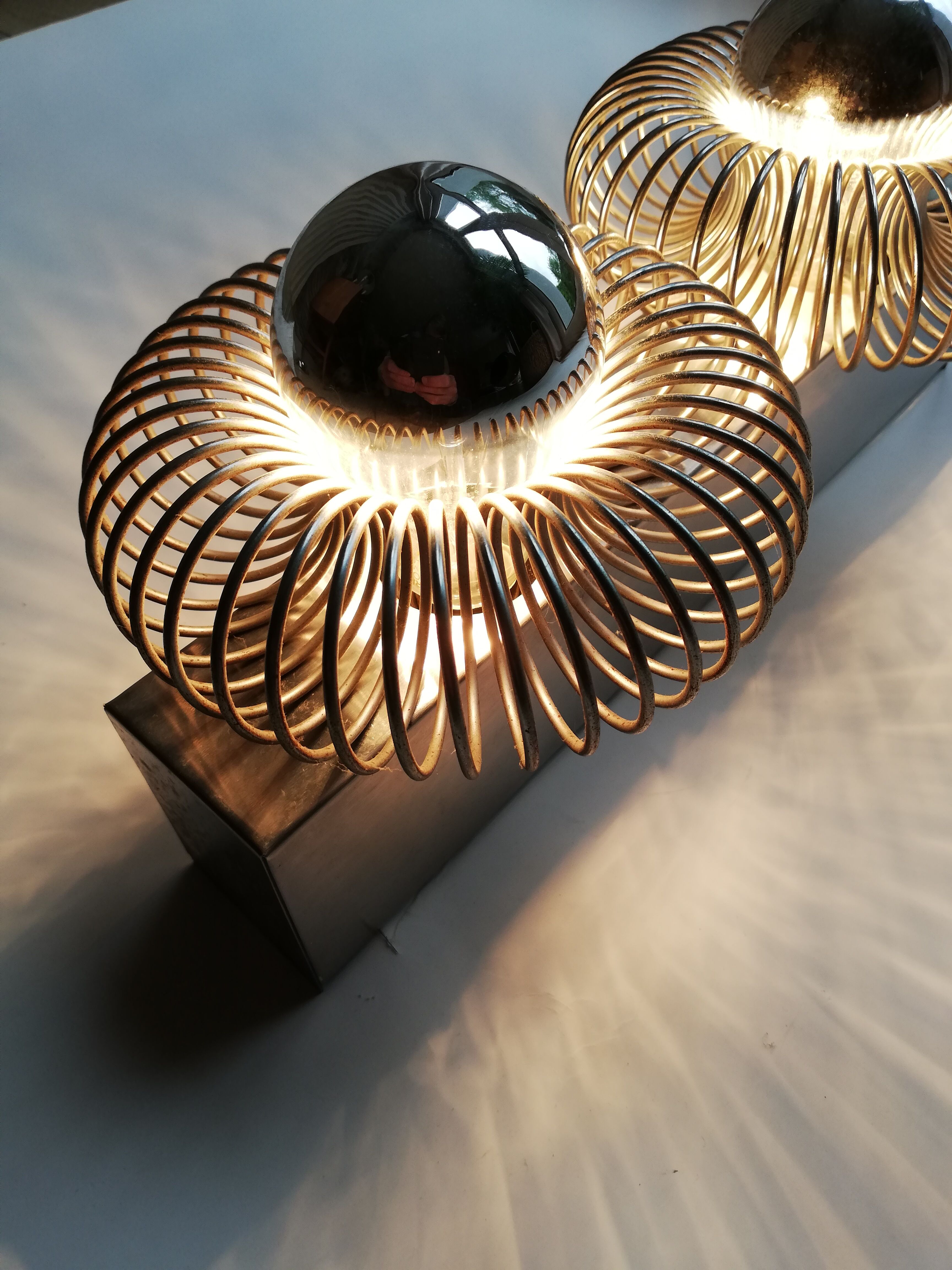 Space age sconce by Andréa Lazzari 70s