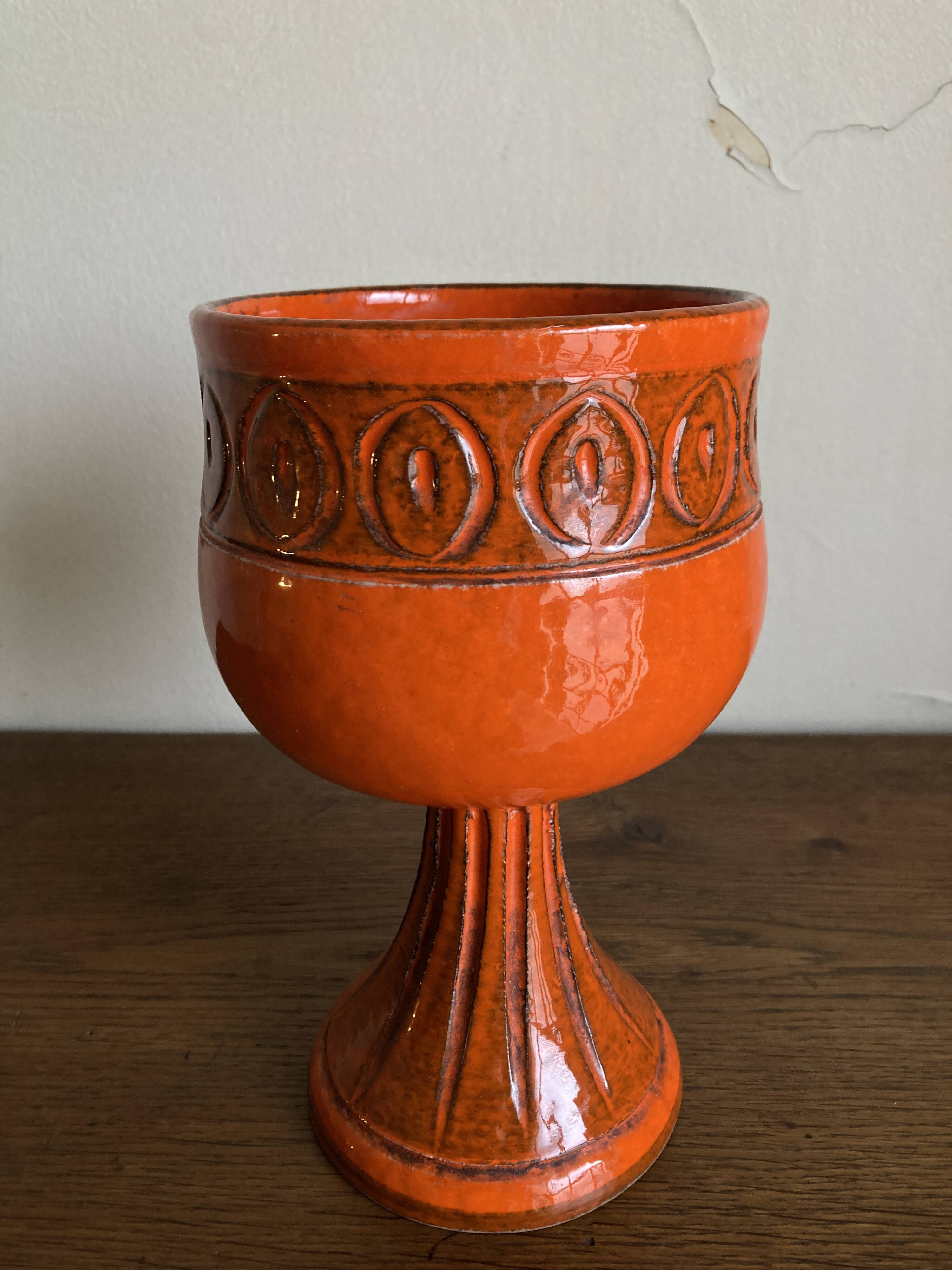 XXL ceramic 1960 Aldo Londi for Bitossi, mid-century Italian design