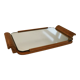 Plateau miroir en bois Art Déco, 1940.