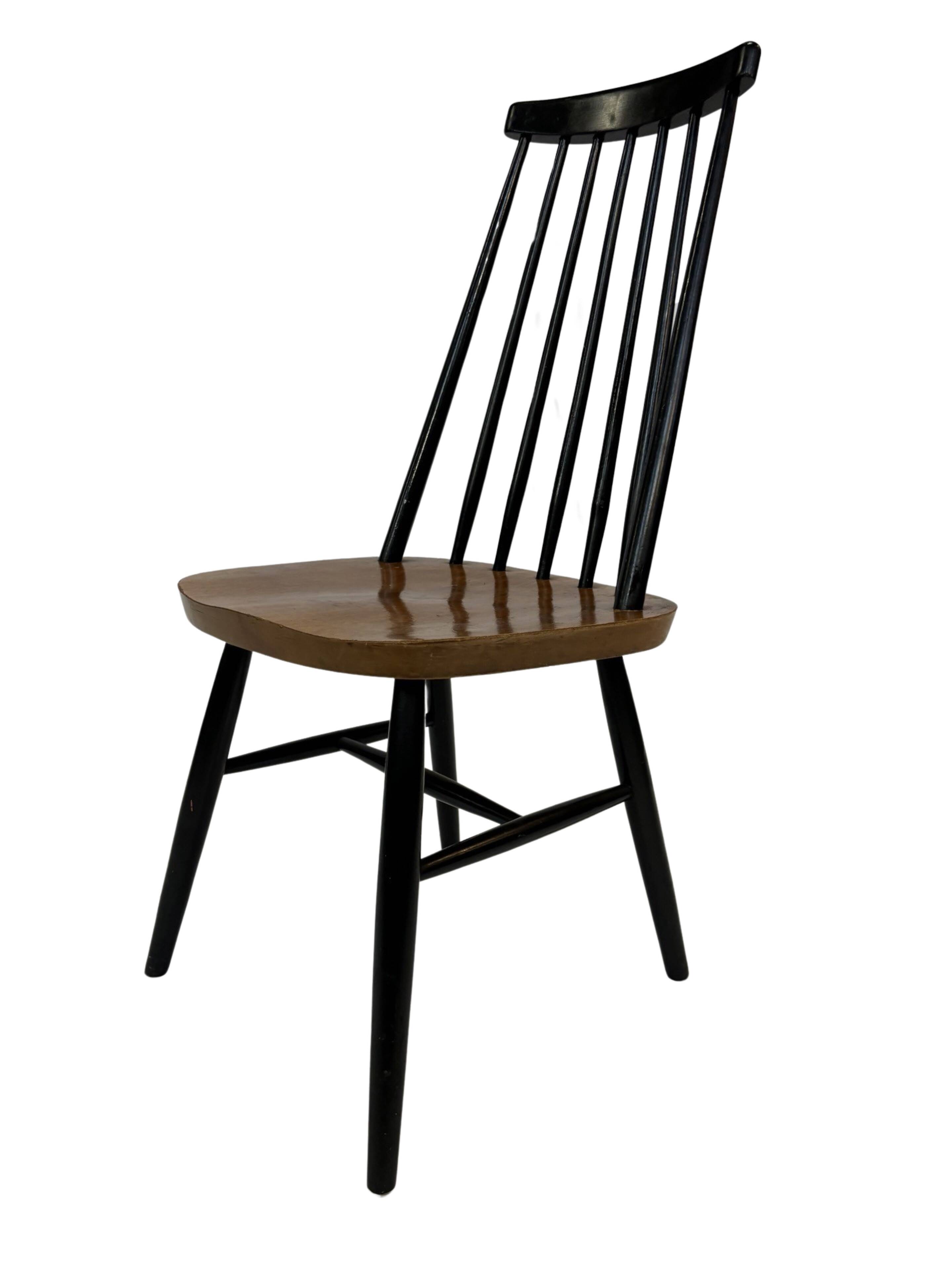 Mid-Century modern spindle back chair by Ilmary Tapiovaara, 1960s