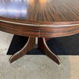 Vintage round table 1 extension rosewood 70's