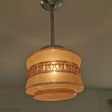 Vintage glass globe pendant lamp