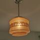 Vintage glass globe pendant lamp